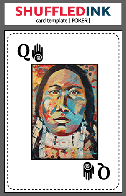 Spades Queen Card